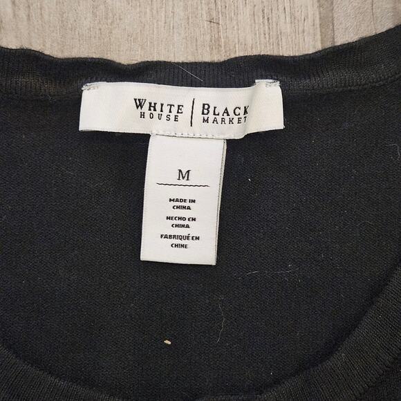 White House Black Market Cardigans Size M Lot of 3 Black Teal Button Up Sweater - Picture 9 of 14